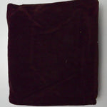 Chocolate Brown Velveteen Stiffened Upholstery Fabric - 40" x 56"