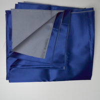 Blue Stiff Satin Woven Fabric with Backing - 44" x 100"