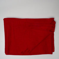 Bright Red Woolly Woven Fabric - 44" x 60"