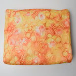 Orange + Yellow Floral Polyester Fabric - 64" x 320"