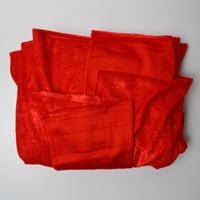 Red Shiny Looped Surface Terry Knit Fabric - 60" x 92"