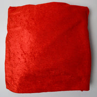 Red Shiny Looped Surface Terry Knit Fabric - 60" x 92"