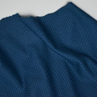 Teal Honeycomb Polyester Sport Pique Knit Fabric - 66" x 72"