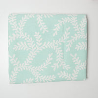 Mint Green Seaweed Canvas Drapery Fabric - 56" x 56"