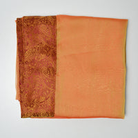 Orange + Yellow Shot Sheer Fabric with Border - 40" x 76"