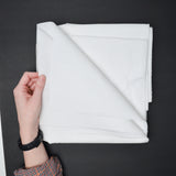 White Thin Canvas Woven Fabric - 60" x 112"