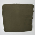 Dark Olive Green Crinkled Gauzy Woven Fabric - 56" x 8 Yards