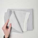 Gray + White Thick Knit Fabric - 28" x 37"