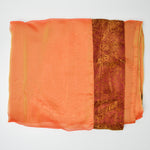 Sheer Orange + Yellow Shot Fabric with Brocade Edge- 40" x 72"