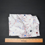 Red, White + Blue Star Quilting Weight Woven Fabric - 36" x 44"