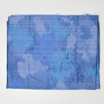 Blue Multicolored Silky Woven Fabric - 45" x 68"