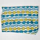 Wavy Blue + Green Michael Miller Quilting Cotton Fabric - 42" x 84"