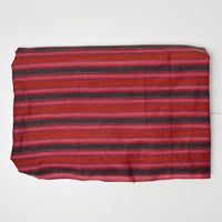 Red Striped Woven Fabric - 36" x 38"