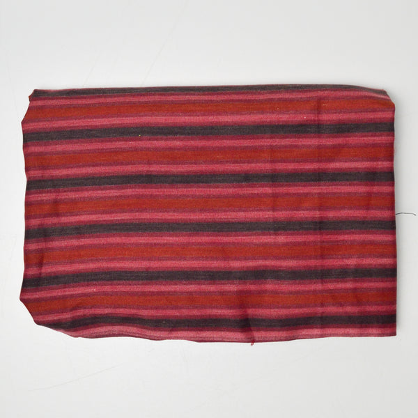 Red Striped Woven Fabric - 36" x 38"