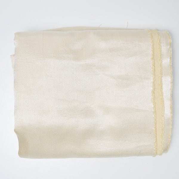 Ivory Satin Woven Fabric - 36" x 136"