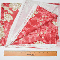 Pink + White Floral Stain-Resistant Coated Fabric - 47" x 49"