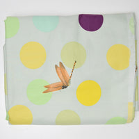 Dot + Dragonfly Print Medium Weight Woven Fabric - 56" x 76"