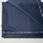 Dark Gray Pinstripes Loro Piana Tesoro Super 90's Wool Suiting Fabric - 60" x 112"