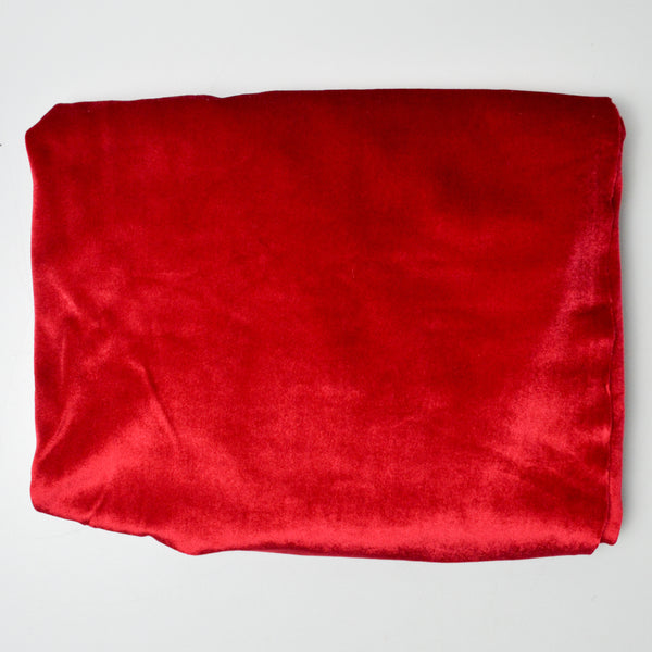 Red Velvet Knit Fabric - 44" x 48"