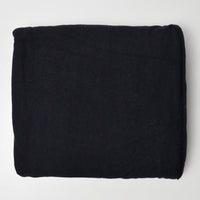 Black Cotton Spandex Knit Fabric - 56" x 82"