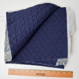 Blue Paisley Quilted Fabric - 36" x 44"