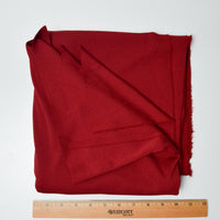 Dark Red Synthetic Knit Fabric - 66" x 66"