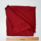 Dark Red Synthetic Knit Fabric - 66" x 66"