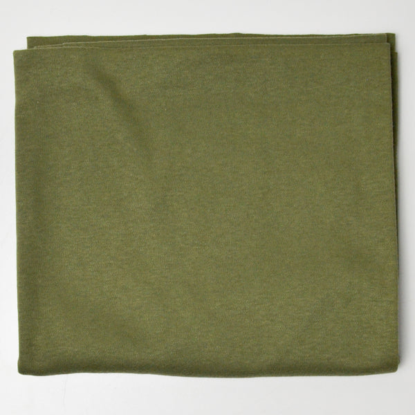 Olive Green Stretchy Knit Fabric - 36" x 64"