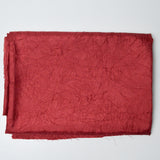 Red Crushed Satin Textured Fabric - 54" x 74"