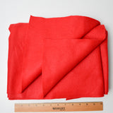 Red Fleece Fabric - 22" x 76"