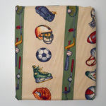 Sports Print Woven Canvas Fabric - 56" x 130"