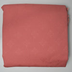 Coral Coral Pink Textured Diamond Pattern Upholstery Fabric - 60" x 164"