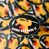 "Come and Take It" Glue Gun Vinyl Sticker