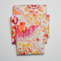 Pink + Orange Patterned Woven Upholstery Fabric Bundle