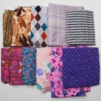 Patterned Quilting Weight Woven + Brushed Fabric Bundle