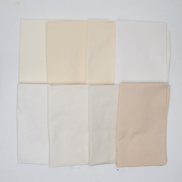 Neutral Shades Quilting Weight Woven Fabric Bundle - 1 Yard Pieces