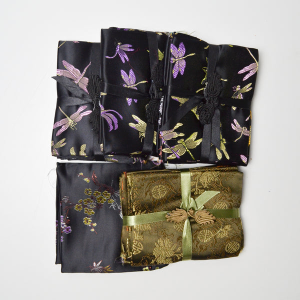 Black + Gold Brocade Fabric Bundle