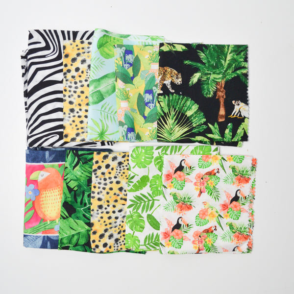 Animal Print Quilting Weight Woven Fabric Bundle