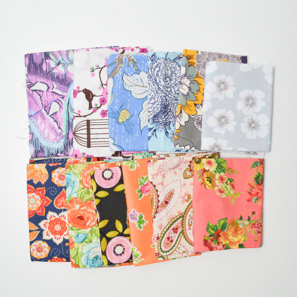 Floral Quilting Weight Woven Fabric Bundle