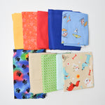 Colorful Quilting Weight Woven Fabric Bundle