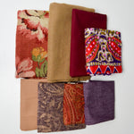 Brown + Purple Thick + Upholstery Fabric Bundle