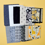 Black, White + Beige Quilting Weight Woven Fabric Bundle