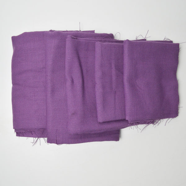 Purple Linen-Like Woven Fabric Bundle