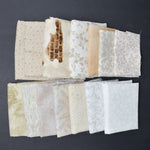 Neutral Patterned Quilting Weight Woven Fabric Bundle