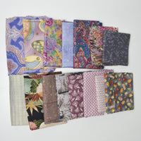 Dark Patterned Quilting Weight Woven Fabric Bundle