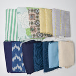 Blue + Green Canvas + Upholstery Fabric Bundle