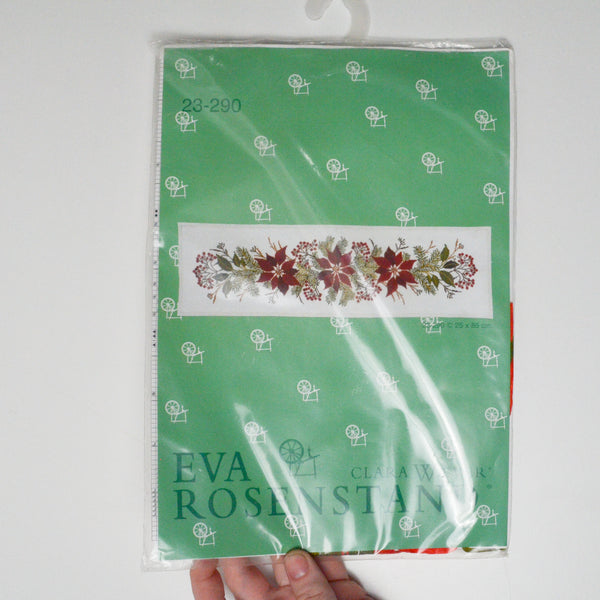 Eva Rosenstand Poinsettia Table Topper Cross Stitch Kit (Sealed)