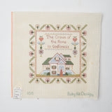 Holly Hill Designs 106 "The Crown of the Home is Godliness" Handpainted Needlepoint Canvas