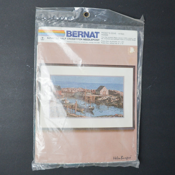 Bernat Peggy's Cove Counted Half Cross Stitch Needlepoint Kit