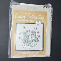 Vintage Elsa Williams Wildflower Series Crewel Embroidery Kit